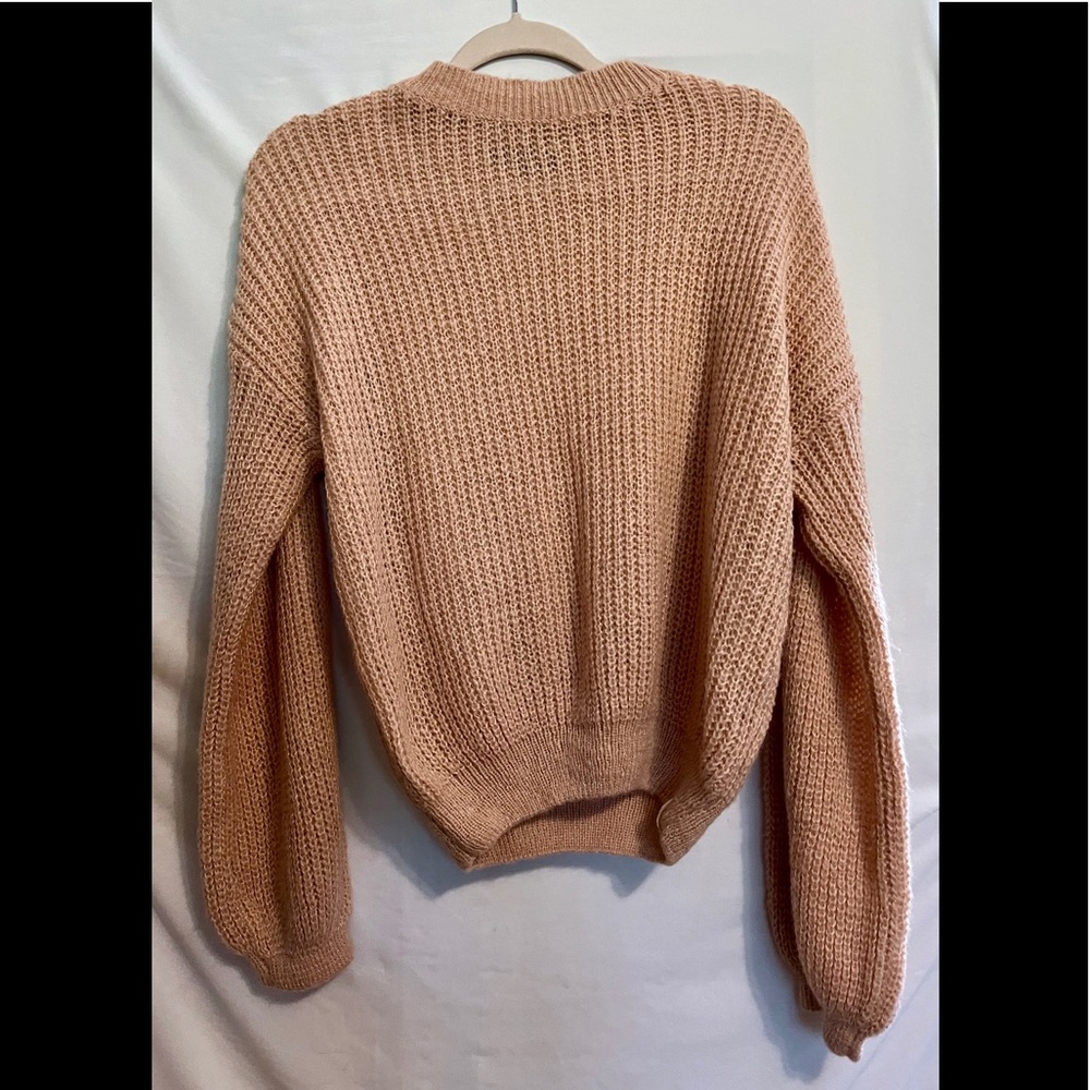 Sweater, knitted, one size, pink